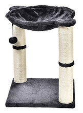 Load image into Gallery viewer, AmazonBasics Cat Condo Tree Tower With Hammock Bed And Scratching Post, 16 x 20 x 16 Inches, Gray