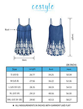 Load image into Gallery viewer, Cestyle Black Camisole Women, Women's Casual Spaghetti Strap Pleated Flowy Solid Basic Comfy A Line Loose Fitting Floral Print Beach Strappy Cami Top Small