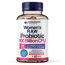 Load image into Gallery viewer, Dr. Formulated Raw Probiotics for Women 100 Billion CFUs with Prebiotics, Digestive Enzymes, Approved Women's Probiotic for Adults, Shelf Stable Probiotic Supplement Capsules