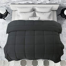 Load image into Gallery viewer, COSYJOY All-Season Queen Size Soft Down Alternative Quilted Comforter Grey Down Alternative Comforter Hotel Collection Reversible Duvet Insert with Corner Tabs,Warm Fluffy Hypoallergenic