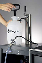 Load image into Gallery viewer, Kegco Deluxe Hand Pump Pressurized Keg Beer Cleaning Kit with 32 Ounce National Chemicals Beer Line Cleaner,Black
