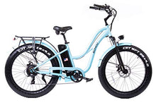 Load image into Gallery viewer, SOHOO 48V 750W 16Ah 26inches Step-Thru Beach Cruiser Electric Bicycle City E-Bike Mountain Bike, Blue, X-Large