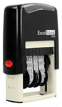Load image into Gallery viewer, ExcelMark 7820 Self-Inking Rubber Date Stamp – Great for Shipping, Receiving, Expiration and Due Dates (Blue Ink)