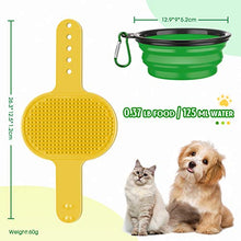 Load image into Gallery viewer, DOYOO 4 Pack Dog Brush, Pet Cat Dog Bowl cat/dog brush,Soothing Massage Rubber brush , for Long Short Haired Dogs and Cats, band Collapsible Travel Pet Cat Dog Bowl