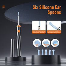 Load image into Gallery viewer, Ear Cleaner with Camera, Ear Wax Removal with 8 Pcs Ear Set, Ear Cleaning Kit with 6 Ear Spoon, Earwax Removal Tool with Light,Otoscope for iPad, iPhone, Android Phones
