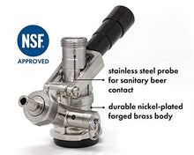 Load image into Gallery viewer, Kegco KC KT85D-L Keg Coupler D System, 1, Black