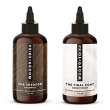 Load image into Gallery viewer, Pride and Groom The Shedder Box Set – Dog Shampoo & Conditioner with All Natural Blend of Essential Oils & Ingredients to Moisturize, Nourish & Untangle for Long Lasting Shine & Manageability – 32oz