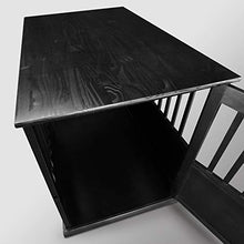 Load image into Gallery viewer, Casual Home Wooden Pet Crate, Black, 27" H