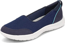Load image into Gallery viewer, Clarks womens Adella Blush Sneaker, Navy Textile, 8 US