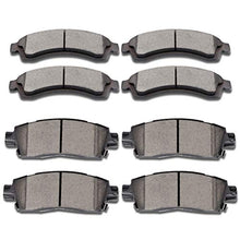 Load image into Gallery viewer, Ceramic Brake Pads Kits,SCITOO 8pcs Brakes Pads Set fit for Buick Rainier,for Chevy SSR,Trailblazer EXT,for GMC Envoy,Envoy XL,Envoy XUV,Jimmy,for Isuzu Ascender,for Oldsmobile Bravada,for Saab 9-7x