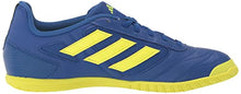 Load image into Gallery viewer, adidas Men's Super Sala 2 Soccer Shoe, White/Bold Aqua/Bold Aqua, 13.5