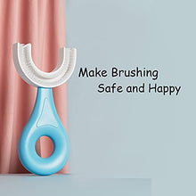 Load image into Gallery viewer, soobei Kids U-Shaped Toothbrush ,Food Grade Soft Silicone Brush Head, 360° Oral Teeth Cleaning Design for Toddlers and Children