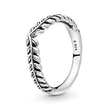 Load image into Gallery viewer, Pandora Jewelry Wheat Grains Wishbone Sterling Silver Ring, Size 7