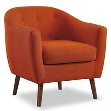 Load image into Gallery viewer, Homelegance Fabric Barrel Chair, Orange