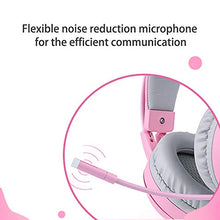 Load image into Gallery viewer, SOMIC G951pink Gaming Headset for PC, PS4, Laptop: 7.1 Virtual Surround Sound Detachable Cat Ear Headphones LED, USB, Lightweight Self-Adjusting Over Ear Headphones for Girlfriend Women