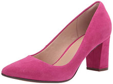 Load image into Gallery viewer, Clarks womens Aubrie Sun Pump, Hot Pink Suede, 9 US