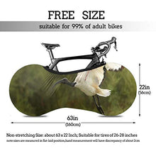 Load image into Gallery viewer, Bicycle Wheel Cover, Anti-dust Bike Indoor Storage Bag, Close African Sacred Ibis Threskiornis Aethiopicus Washable High Elastic Tire Package Road MTB Protective Gear Garage