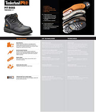Load image into Gallery viewer, Timberland PRO mens 6" Pit Boss Steel Toe Snow Shoe, Black Oiled Full-grain Leather, 9.5 US