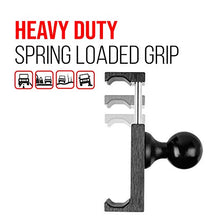 Load image into Gallery viewer, TACKFORM Motorcycle Phone Mount - 1" Ball Connection - Heavy Duty Spring Loaded Phone Holder. Compatible with RAM and ARKON 1 Inch Ball System. Optional Tether Included