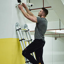 Load image into Gallery viewer, 16.5FT Telescoping Extension Ladder 2-in-1,Multi-Purpose Aluminum Telescopic Ladders for Easy Storage