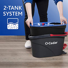Load image into Gallery viewer, O-Cedar EasyWring RinseClean Microfiber Spin Mop & Bucket Floor Cleaning System, Grey