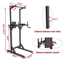 Load image into Gallery viewer, Livebest Power Tower Heavy Duty Adjustable Pull Up Bar Tower Multi-Function Strength Training Dip Stand Workout Station Fitness Equipment for Home Gym …