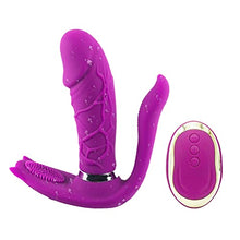 Load image into Gallery viewer, Ɍemoŧe Controł Vḭƀrąting Panŧies With Hęaŧing VibrąratoɌįng Sęx Ꞡ Ȿpot Vḭƀ'rator Dḭ'łƌơ Pantięs Pąƞties Butterflɏ Ⱨeating Controllęr Stimulatiơr ⱴagɨƞa