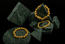Load image into Gallery viewer, Prime Feng Shui Bracelet Prosperity Bling Golden Mantra Bead Bracelet with Double Pi Xiu/Pi Yao Attract Wealth and Good Luck Best Gift(10mm)