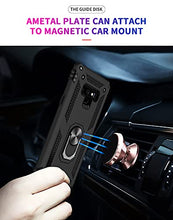 Load image into Gallery viewer, Samsung Note 9 Phone Case, Galaxy Note 9 Case with 3D PET Screen Protector, Androgate Military-Grade Ring Holder Kickstand Car Mount 15ft Drop Tested Shockproof Cover Case for Galaxy Note 9, Black