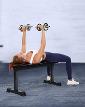 Load image into Gallery viewer, MaxKare Flat Weight Bench Workout Exercise Bench with 42” L x 11.8” W x 2'' T Cushion for Home Gym Fitness Strength Training