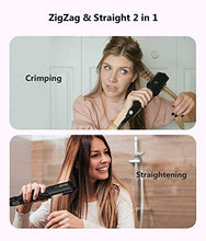Load image into Gallery viewer, Terviiix Hair Crimper for Women with 4 Interchangeable Plates, Keratin & Argan Oil Infused Crimping Iron for Hair, Volumizing Crimper Hair Iron with 5 Heat Settings & 60 Min Auto Off