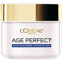 Load image into Gallery viewer, L'Oreal Paris Age Perfect Collagen Expert Night Moisturizer, Anti-Sagging & Even Tone, Retighten, Rehydrate and Firm Maturing Skin, 2.5 Oz