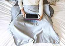 Load image into Gallery viewer, DefenderShield EMF Radiation & 5G Protection Blanket - Universal Organic Bamboo Anti-Radiation Throw Cover for Fertility, Pregnancy, Infants, Babies, Children - Maternity & Baby Blanket (36" x 35")