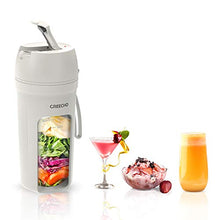 Load image into Gallery viewer, GREECHO Portable Blender, One-handed Drinking Mini Blender for Shakes and Smoothies, 12 oz Personal Blender with Rechargeable USB, Made with BPA-Free Material Portable Juicer, Elegant Matte White
