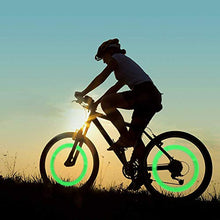Load image into Gallery viewer, Besmon 4 Pack LED Bike Wheel Lights, Waterproof Bicycle Wheel Tire Value Cap Light for Front & Rear Whee
