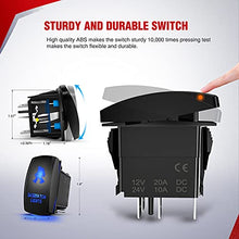 Load image into Gallery viewer, Nilight - 10013W NI -WA 07 LED Light Bar Wiring Harness Kit SASQUATCH LIGHTS 12V 5Pin Rocker Switch Laser On off Waterproof Switch Power Relay Blade Fuse-2 Lead,2 Years Warranty