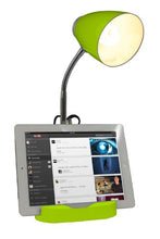 Load image into Gallery viewer, Limelights LD1002-GRN Gooseneck Organizer iPad Stand or Book Holder Desk Lamp, Green