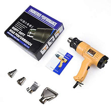 Load image into Gallery viewer, SEEKONE Heat Gun 1800W 122℉~1202℉(50℃- 650℃) Fast Heating Heavy Duty Hot Air Gun Kit Variable Temperature Control Overload Protection with 4 Nozzles for Crafts, Shrinking PVC, Stripping Paint(5.2FT)