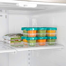 Load image into Gallery viewer, OXO Tot Baby Blocks Food Storage Containers, Teal, 2 Ounce