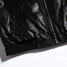 Load image into Gallery viewer, Men Winter Top Leather Jacket Biker Motorcycle Zipper Long Sleeve Coat Blouses