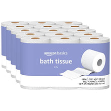 Load image into Gallery viewer, Amazon Basics 2-Ply Toilet Paper 5 Packs, 6 Rolls per pack (30 Rolls total) (Previously Solimo)