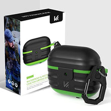 Load image into Gallery viewer, Airpods 3 Case Cover, Waterproof Airpods 3rd Generation Case with Keychain, KMMIN Hard TPU Protector for AirPod 3rd Gen,Wireless Charging Airpods Accessories for Men Women,Front LED Visible Light