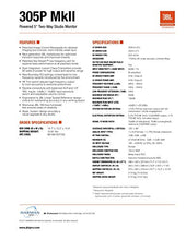 Load image into Gallery viewer, JBL Professional Studio Monitor, Black, 5-Inch (305PMKII)