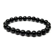 Load image into Gallery viewer, Karelia Creations Shungite Bracelet (Adult) - for 5G EMF Radiation Protection Shield Blocker, Immune System, Energy Healing - Men, Women, Teens, Seniors (8 inch bracelet, 8mm Beads) Product Name