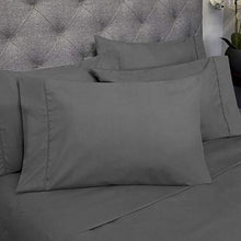 Load image into Gallery viewer, Sweet Home Collection Queen Sheets-6 Piece 1500 Thread Count Fine Brushed Microfiber Deep Pocket Set-EXTRA PILLOW CASES, VALUE, Gray