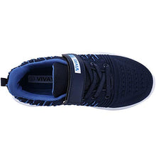 Load image into Gallery viewer, Vivay Kids Running Tennis Shoes Lightweight Casual Walking Sneakers for Boys for Big Kid(1-Dark Blue,4 Big Kid)