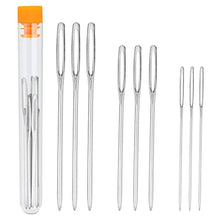 Load image into Gallery viewer, Large Eye Sewing Needles for Handsewing(9 Pcs), Sewing Sharp Needles, Stainless Steel Embroidery Thread Needle, Handmade Yarn Knitting Needles,Perfect for Finishing Off Crochet Projects
