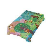 Load image into Gallery viewer, ALAZA Wild Animals Forest Fox Bear Bee Tablecolth Table Cover for Party Dining Room Kitchen Decor,54 X 54,Stain and Wrinkle Resistant Washable Rectangle Table Cloth