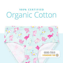 Load image into Gallery viewer, Lucky & Me 100% Cotton Girls Underwear, Briefs Style, Gracie 7 Pack, Dinorama, Size 9-10 Years
