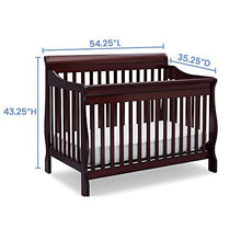 Load image into Gallery viewer, Delta Children Canton 4-in-1 Convertible Crib - Easy to Assemble, Espresso Cherry